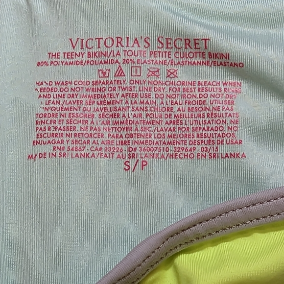 Victoria's Secret The Teeny Bikini La Route Petite Culotte Bikini Bottoms // S - Picture 4 of 4